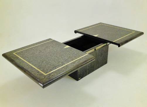 Eric Maville vintage extending coffee table/bar, 1970`s ca, French